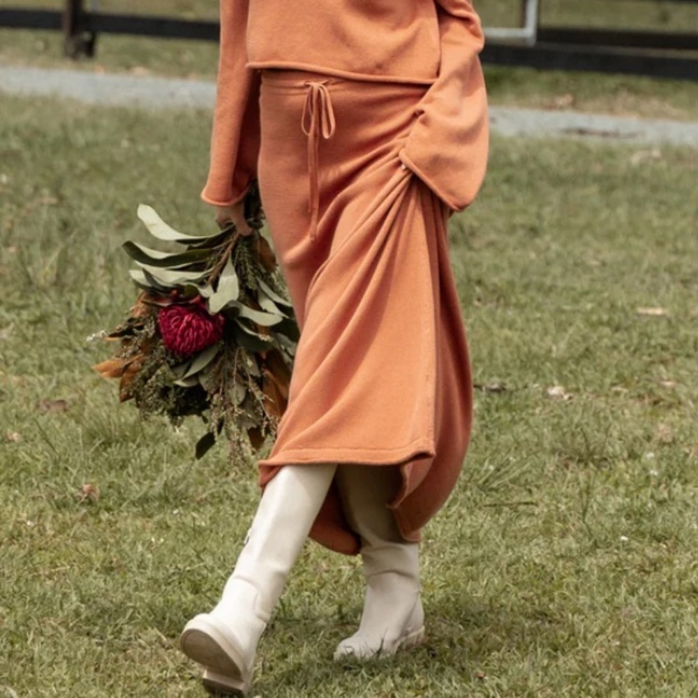 Petal and pup ROONEY KNIT SKIRT - CINNAMON